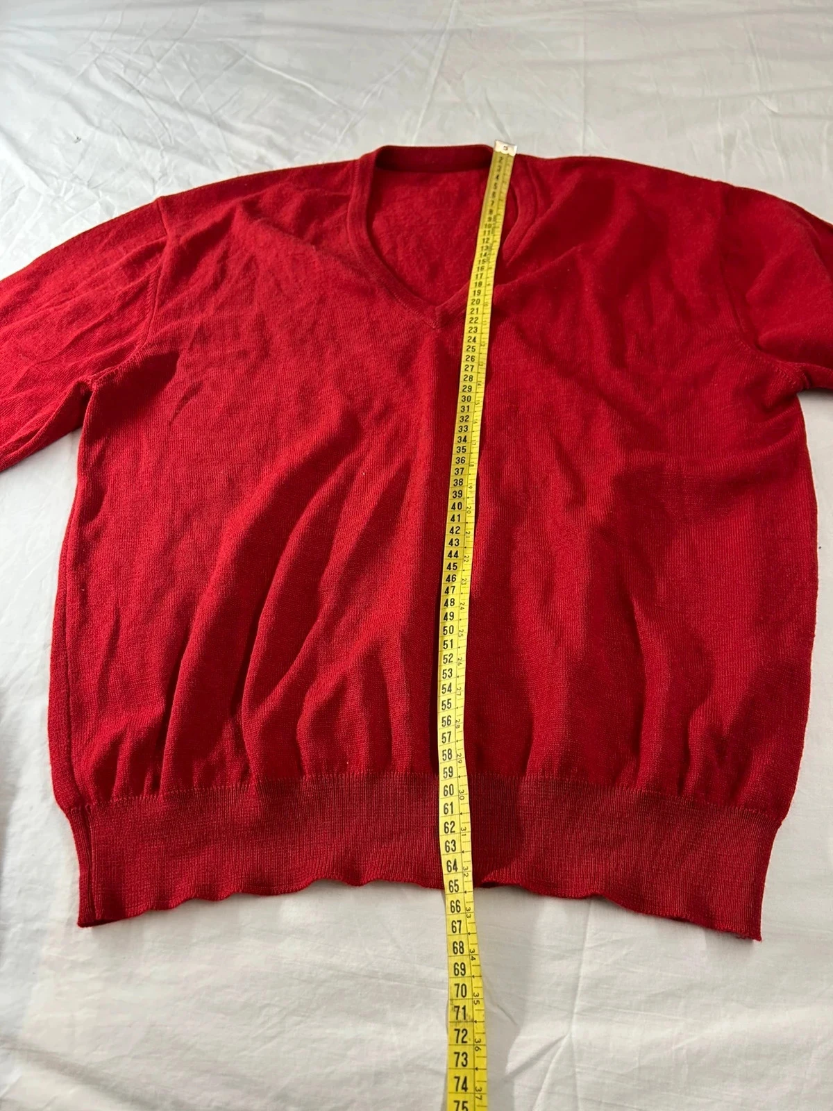 Rode vintage blouse met korte mouwen – photo 9